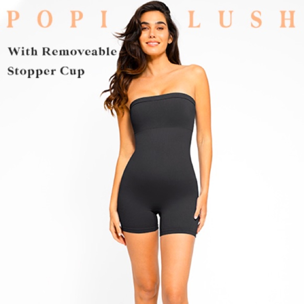 Popilush Viral ribbed strapless jumpsuit ✨